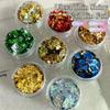 1Box Gold Foil Fragment Nail Glitter For DIY Nails Sticker Art Nail Decorations Multi Color Gold Leaf Flakes