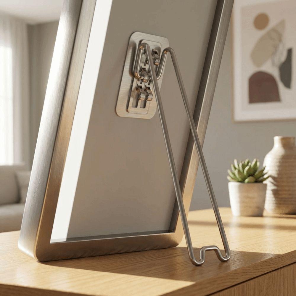 Adjustable Photo Frame Stand Stainless Steel Picture Display Holder Frame Easel  Banquet Decor