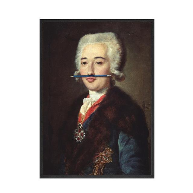 

Современные винтажные забавные постеры, художественные принты, карандаш, надутая женская картина на холсте, настенные художественные картины для гостиной, дома, скандинавский декор 21*30cm