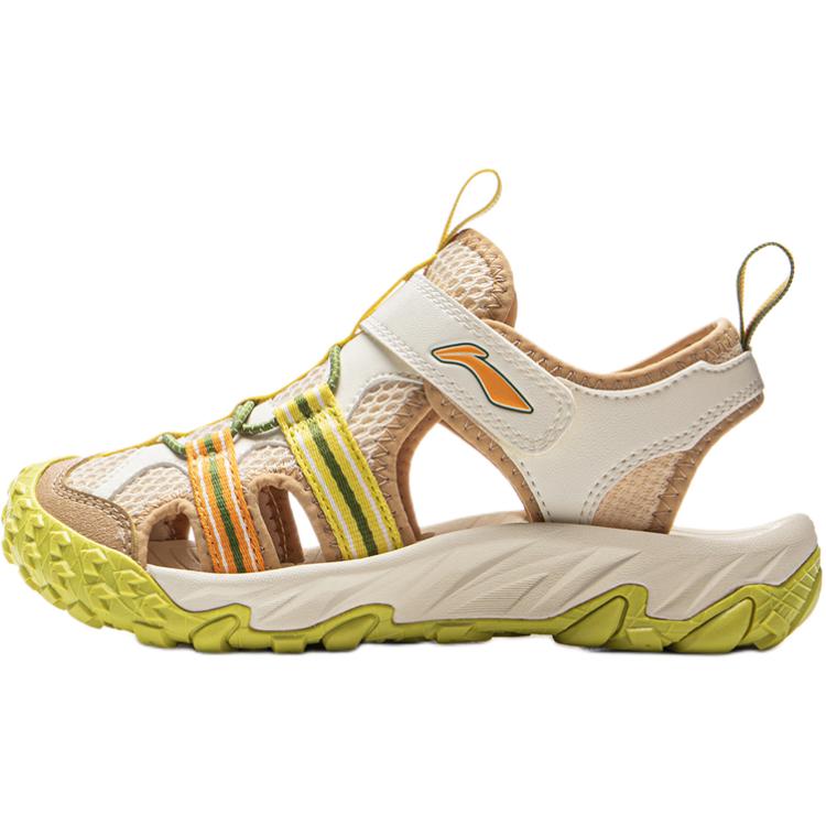 

Li Ning Детские универсальные удобные нескользящие прочные сандалии с низким верхом Детские сандалии Коричневый Зеленый YKKV006-3 25