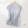 IHIMI Women's Silk-Blend Tencel Sleeveless Knit Top