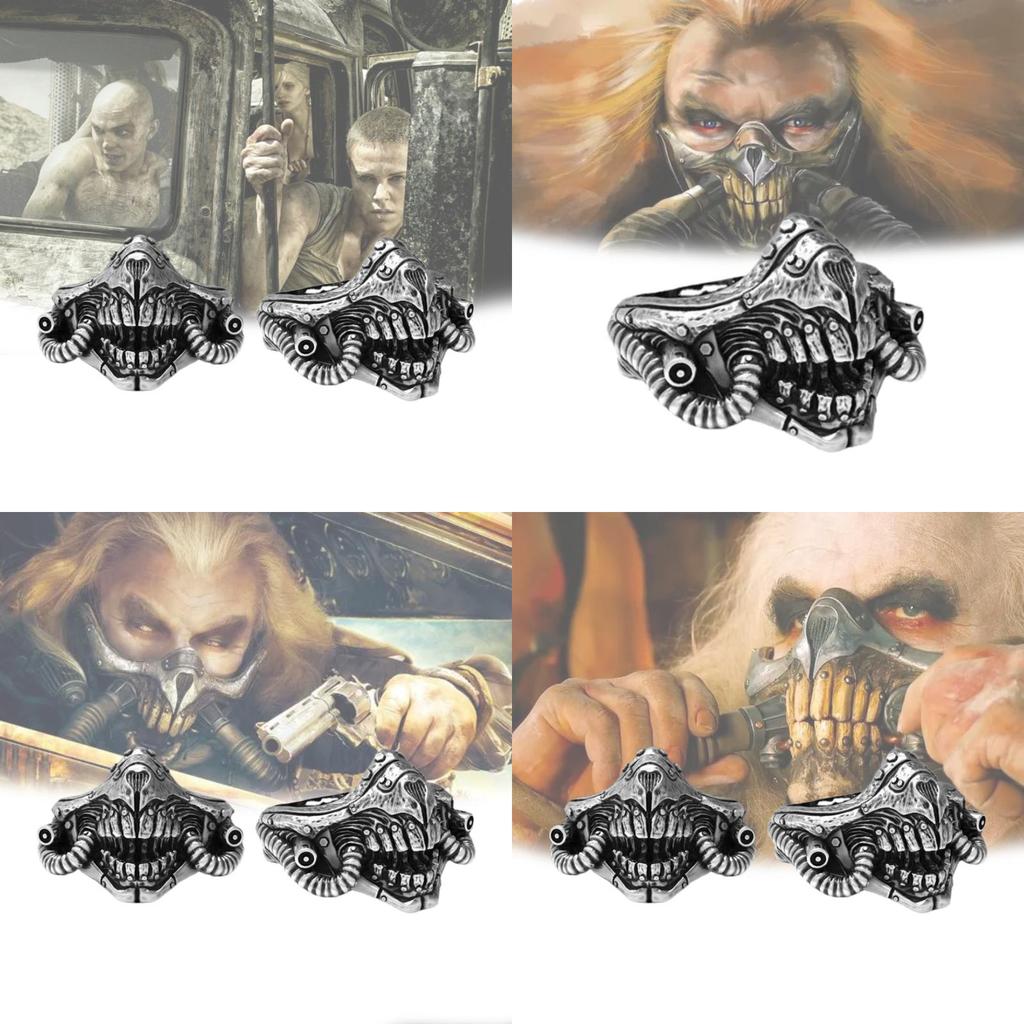 Unique Mad Max Inspired Alloy Ring Customizable Unisex Fashion Jewelry