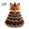 DIY Yarn Knitting Projects Animal Christmas Tree Crochet Kit Highland Cow Cute Handmade Holiday Ornament Dachshund Cat Crafting Kit for Beginners,