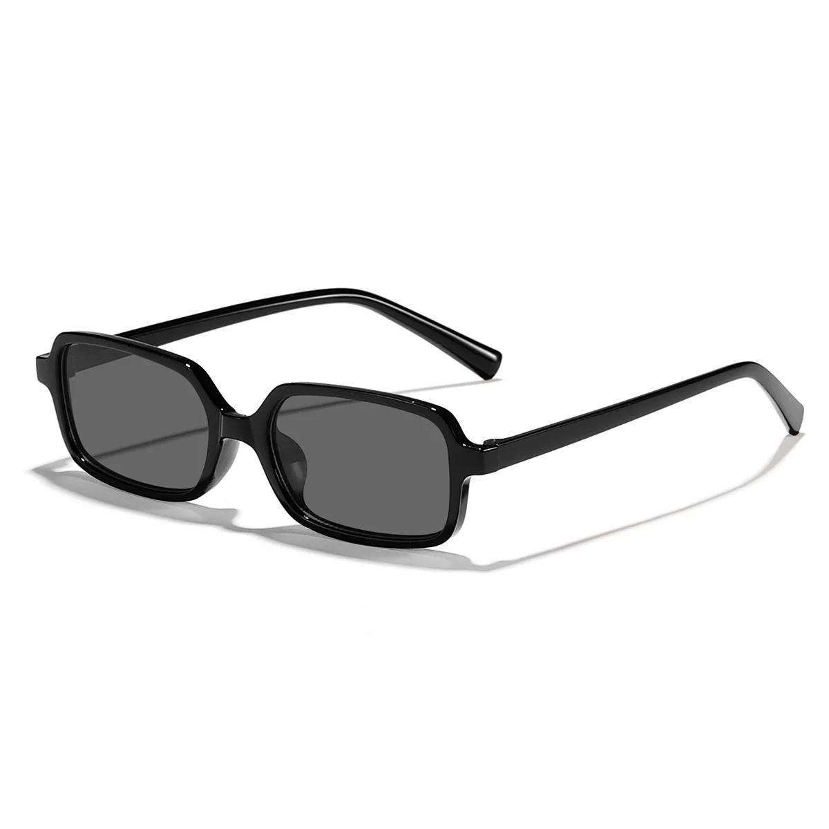 

Sexy Small Rectangle Sunglasses 2025 Fashion Women Vintage Brand Designer Sun Glasses Men Shades Female Eyewear UV400 As Picture черный серый