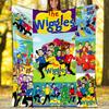 The Wiggles Theme Printed Blanket - Perfect for Couch, Bed, Travel & Outdoor Use | Machine Washable, Cozy & Durable.