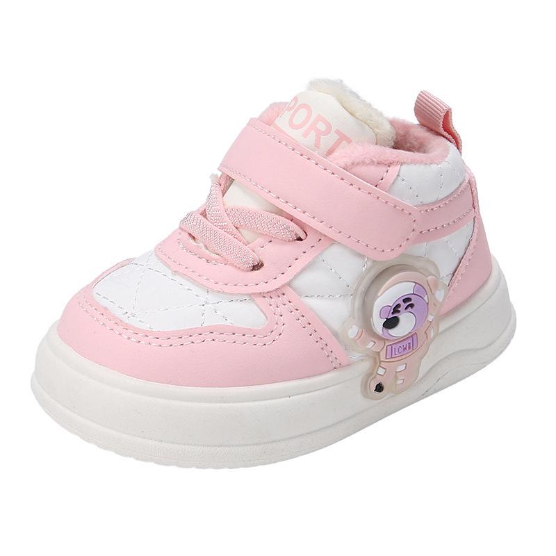 Детские высокие кроссовки Осень/Зима 2025 - Повседневные белые кеды для мальчиков и девочек 14.5 cm (Size 22)