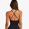 European & American Nude Feel Strap Yoga Set: Tummy Control & Hip Lift Cami with Tight-Fit Sports Pants