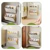 1PC Household Simple Folding Wall-mounted Shoe Rack No Punching Anti-theft Door Storage Wall-mounted Bathroom Slipper Rack
