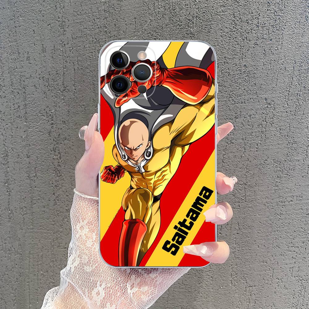Superhero Anime One Punch Man Case For Iphone 17 16 15 Pro Max 11 12 13 14 Pro Plus Phone Cover