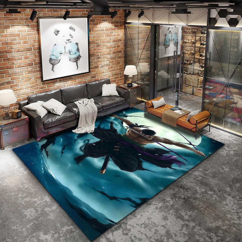 Roronoa Zoro Carpet Rug For Living Room Bedroom Home Sofa Decoration,kids Play Nonslip Floor Mat