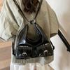 Solid Color Multiple Pockets Backpacks Y2K Style Women's Backpack PU Leather Crosbody Bag  Outdoor