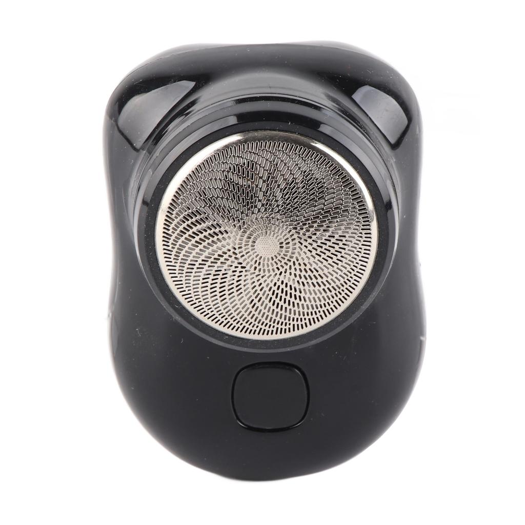 Elektrischer Bartschneider Mini Tragbar Automatischer Elektrischer Bartschneider Clipper für Reisen Schwarz