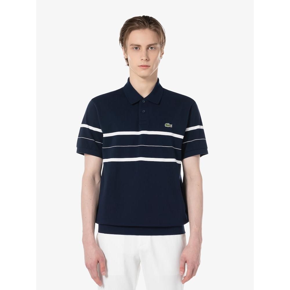 

LacoSte Men S cheSt Stripe Open Collar Polo Ph196e 54g Hde q2nPh196e 54gHde 005