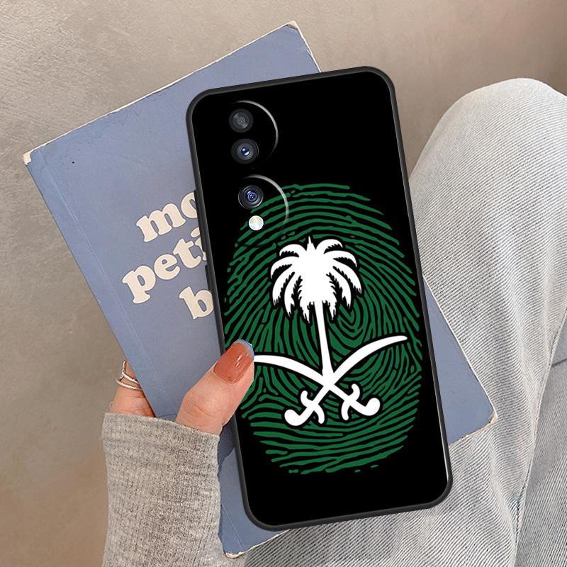 Saudi Arabia Flag Case For Honor Magic 5 6 7 8 Pro Cover For Honor 200 400 Lite 50 70 90 X8a X8b X9a X9b X9c