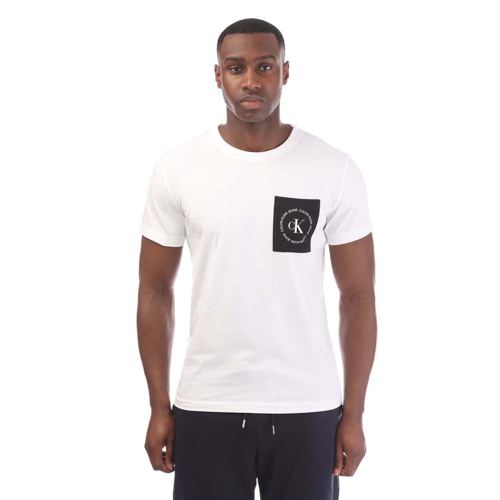 Calvin Klein Mens Logo Pocket T-Shirt