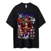 2026Summer for Men New Purecotton One Piece Character Exquisite Anime Printed Shortsleeved Tshirt Round Loose Quality Shirt
