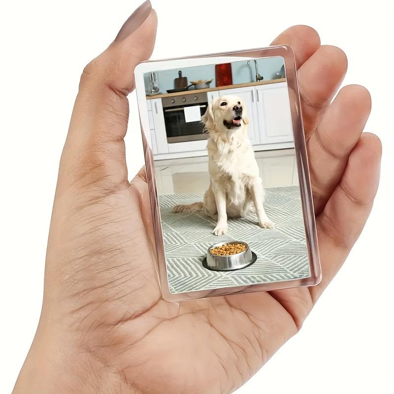 20/10pcs Acrylic Magnetic Photo Frame Refrigerator Magnets, Transparent Label Display Stand, Mini Photo Frame, for Home Living Room
