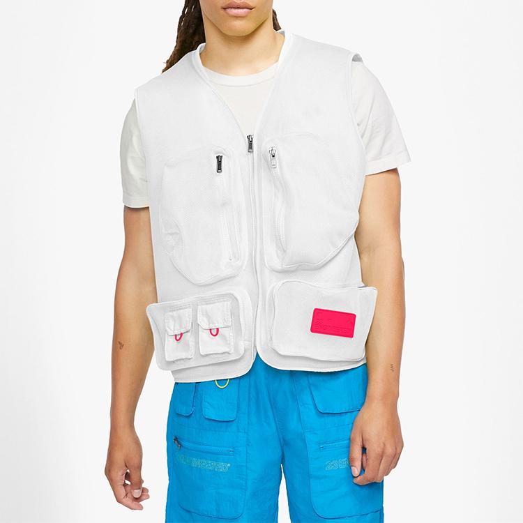 Jordan Spacer Mesh Vest Men Tops White CN4585-100