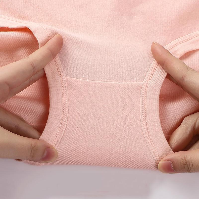 High Waist 5Pcs Women Panties Cotton Breathable Lace Women's Underwear Briefs Ladies Underpants