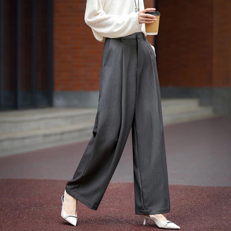 DeMana Women's Elegant Pleated Commuter Trousers