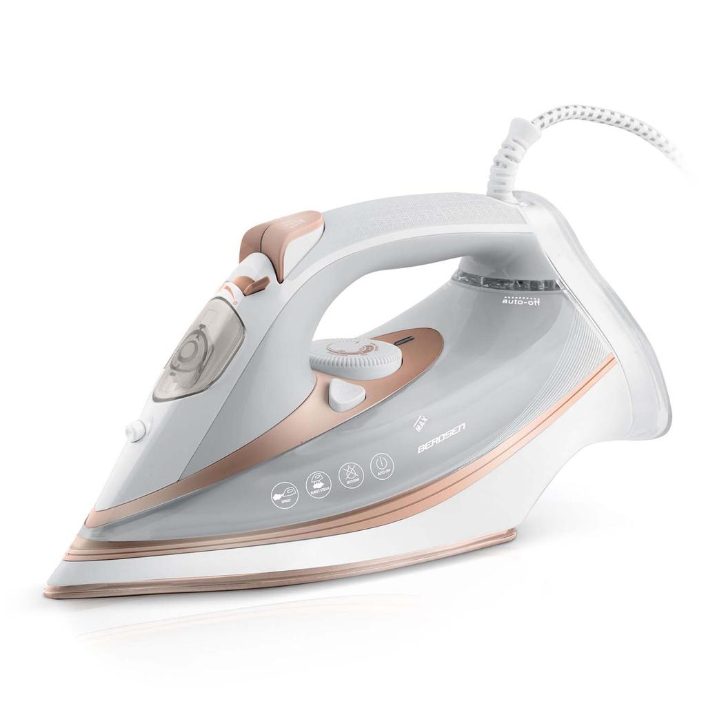 3000W Berdsen Bd-332 Steam Iron, Ceramic Coating, Vertical Operation