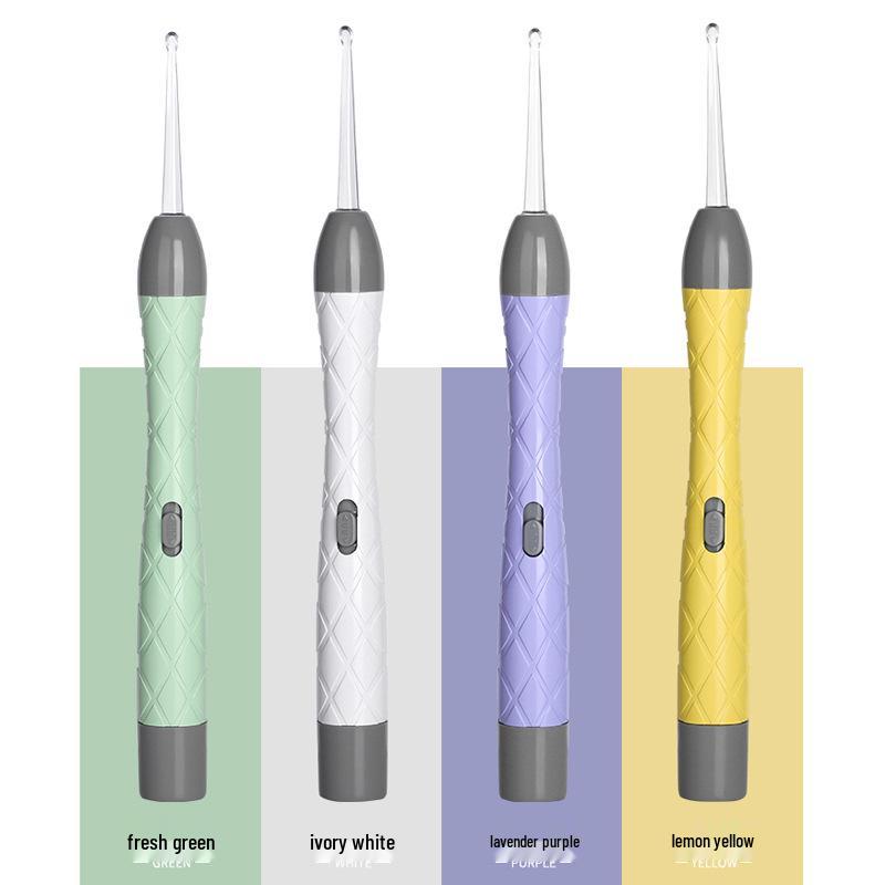 LED Ohrreinigungsset für Kinder: Leuchtendes Ohrstäbchen, Baby-Pinzette mit Licht & Wiederaufladbares Weichspitzen-Werkzeug