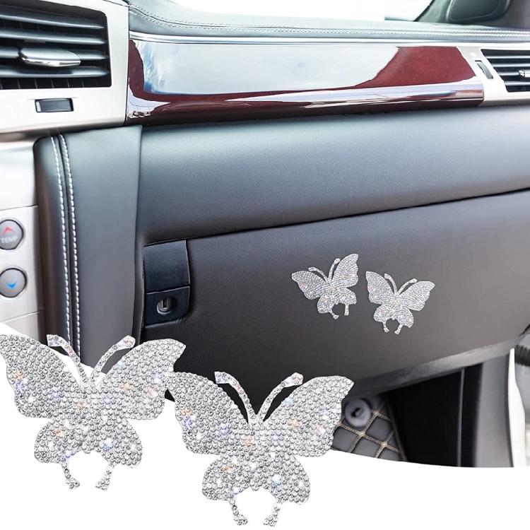 Shine Crystal Car Bumpers Sticker Decal Glittering Rhinestones Laptop Decoration