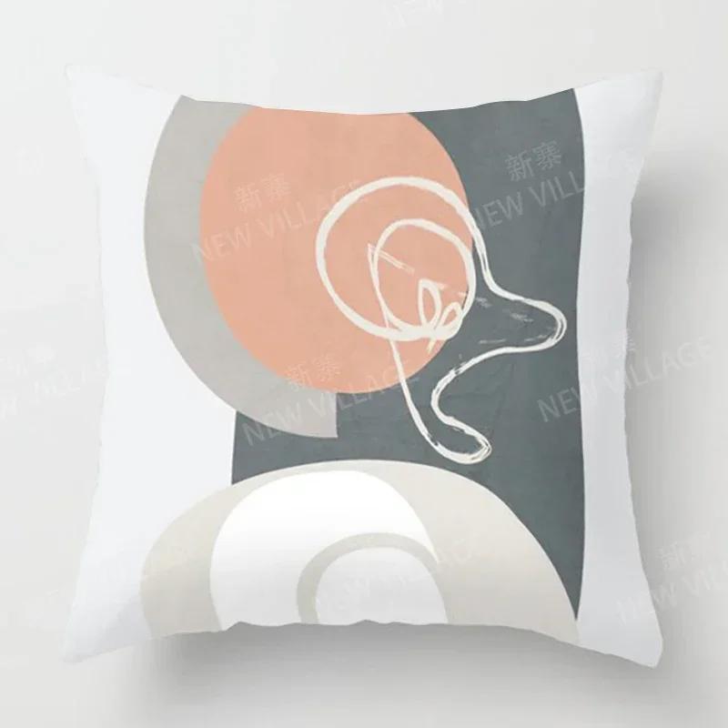 Nordic Fall Home Decor Autumn Throw Pillow Cover Sofa Cushion Cover Modern Morandi