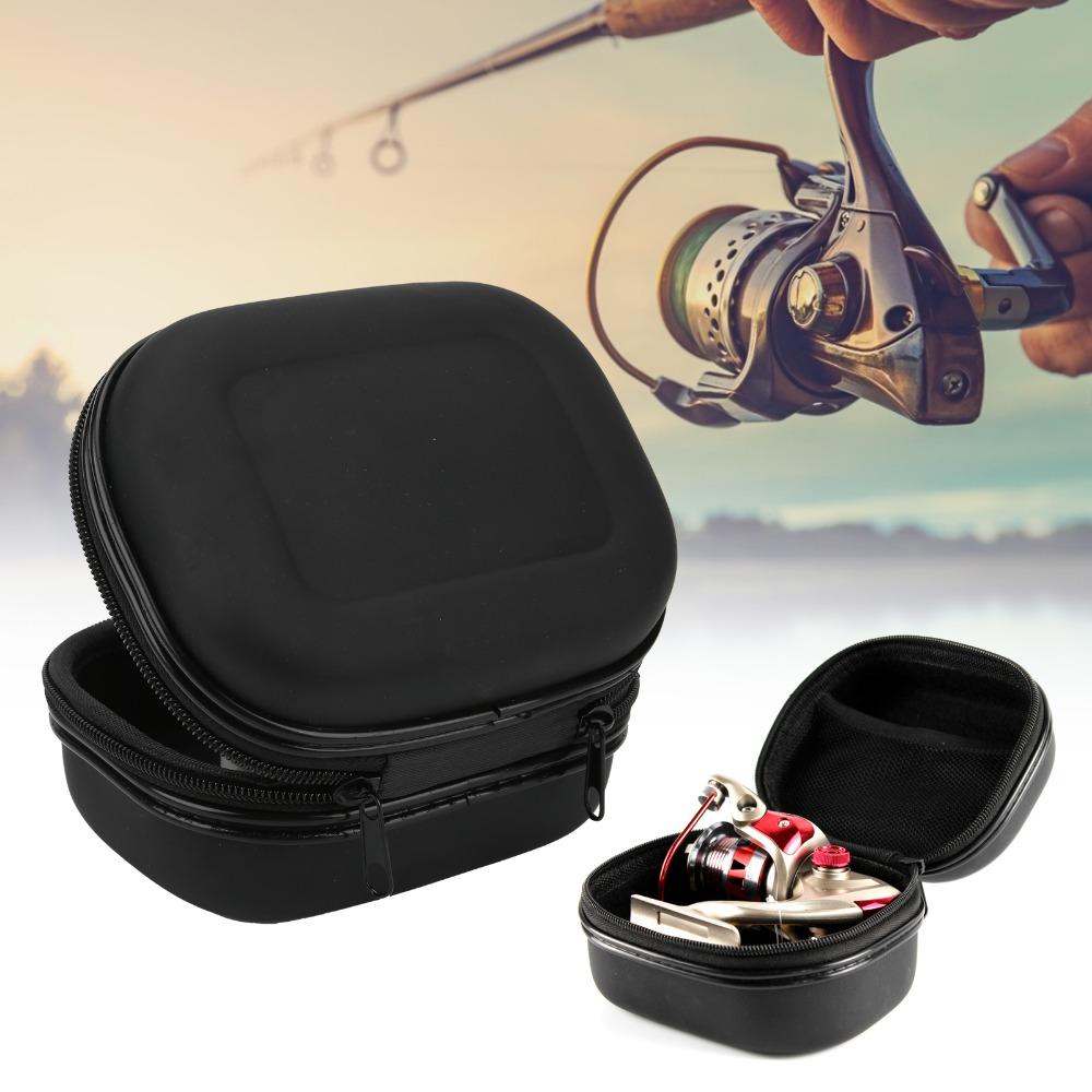 Waterproof Fishing Reel Bag EVA with Zipper Closure Reel Protective Case Lightweight 15*12.5*9.5cm Fishing Reel Hard Case