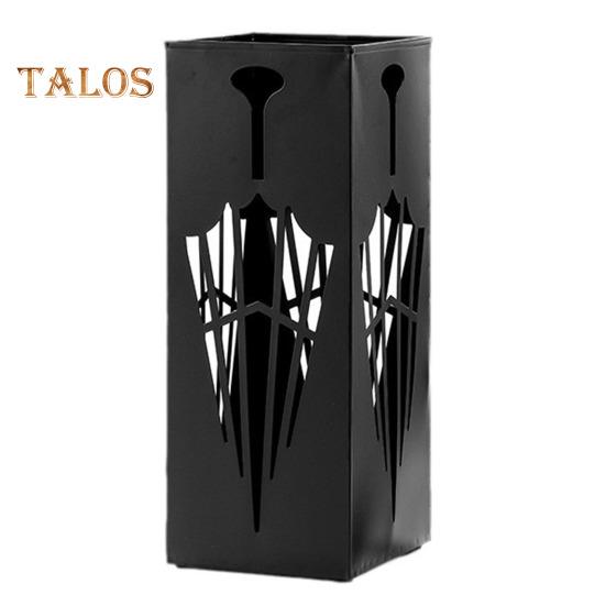 

Металлическая стойка для хранения зонтов, большая вместимость, полая конструкция, нержавеющая, для использования в помещении и на открытом воздухе, маленький и большой держатель для зонтов чёрный