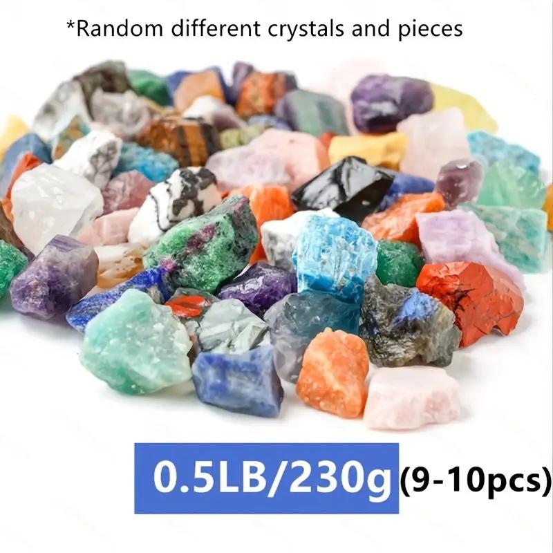 0.22/0.5LB (0.8"-1.2") Large Size Mixed Rare Natural Crystal Stone, 20 Types Crystals Raw Rough Stones Random