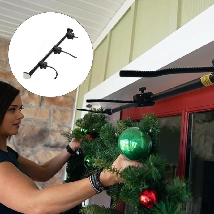 Retractable Festival Decors Hanger Tool Release Assembly Expandable Hook For Seasonal Plant Lights Garlands Display