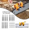 12pcs 4mm/4.8mm/5.5mm Grinding Heads For Chain Sharpening For Outdoor Cycling Maintenance And Professional Repairs