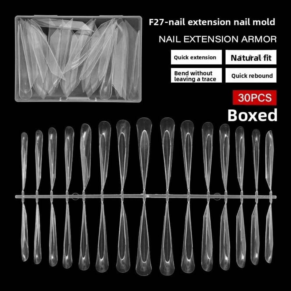 Ultradünne Dual-Form-Nägel Farbige Nagelspitzen Sandwich-Nagelformen für den professionellen Gebrauch in Nagelstudios