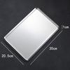 Rectangular 304 Stainless Steel Plate Barbecue Plate Hot Pot Buffet Tray Square Snack Dessert Trays Kitchen Cook Accessories