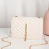 New Embroidered Messenger Bag Simple Tassel Chain Bag Ladies Small Square Bag