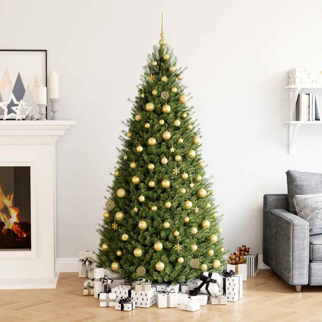 vidaXL 111-tlg. Weihnachtskugel-Set Golden Polystyrol gold