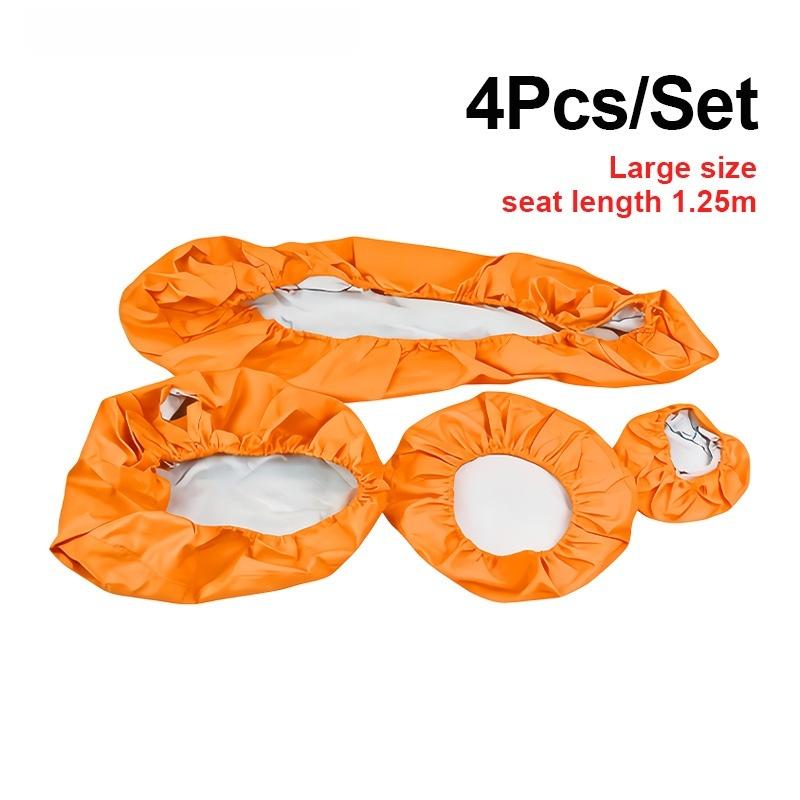 High-Quality Dental Chair Covers Made of PU Leather (Realistic Finish) - 4-Piece Dust-Proof Seat Protector Set - Dental Supplies