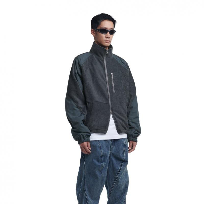 Nomanual T.s Fleece Jacket   Charcoal