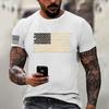 Men's Fashion Casual Short Sleeve Round Neck Independence Day Flag T-Shirt Top