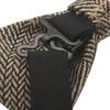 [Bowties.jp] Brown Herringbone Check Wool Bow Tie (Easy To Wear) Bd730