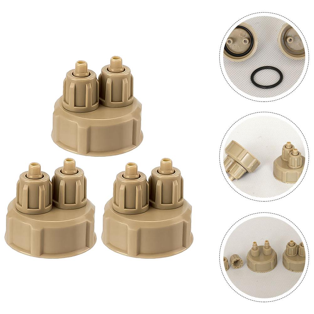 

3 Pcs Carbon Dioxide DIY Convenient Co2 Generator Aquarium Quick Abs Diffuser Reactor Portable Replaceable Accessory 3.3X3.3X3CM светло-коричневого