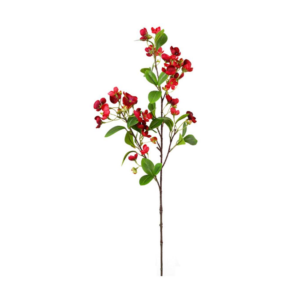 Hydrangea Simulation Flower Long Lasting Artificial Hydrangea Flower Decoration for Home Red