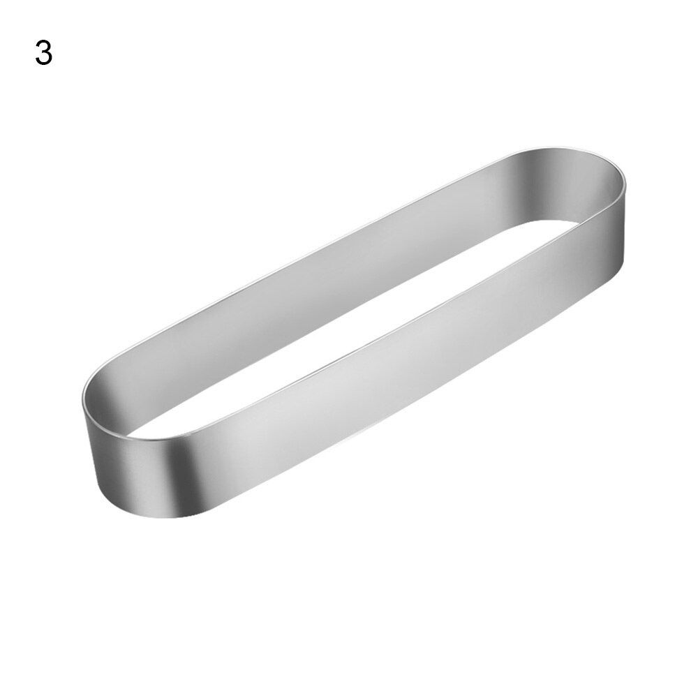 Stainless Steel Dessert Oval Tiramisu Mold Mousse Ring Cake Mold Cookie Cutter