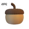 Log Style Storage Box Acorn Box with Matte Frosted Surface Dustproof Moisture-Proof Jewelry Organizer Desktop Small Item Holder for Home Decor Cute