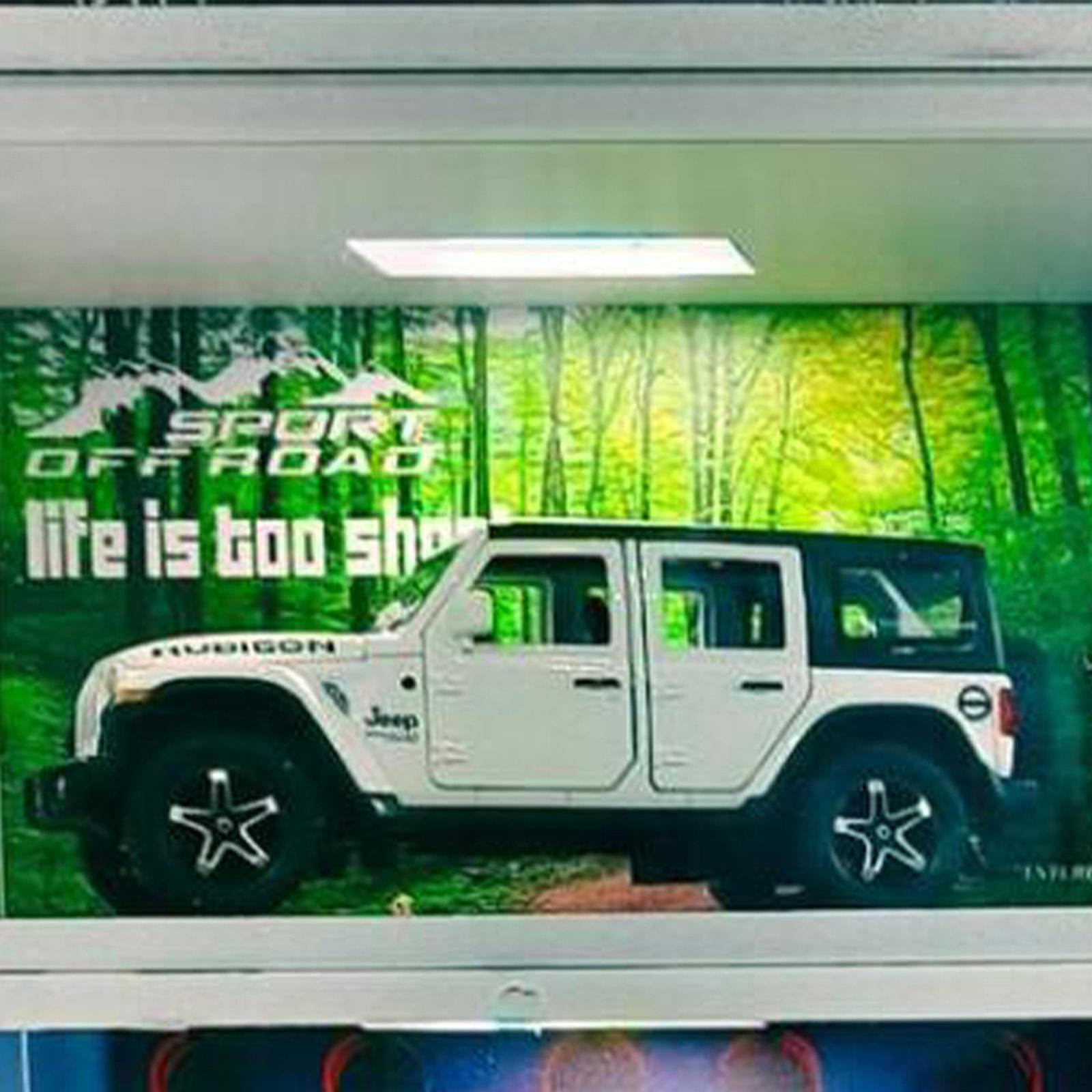 

1/32 Parking Lot Display Case Acrylic Stand for Car Ornaments DIY Layout Organizer Model forest