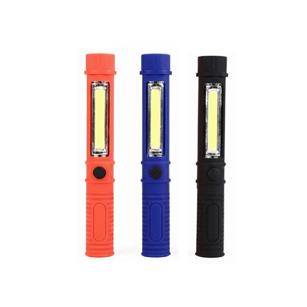 Waterproof COB LED Flashlight Magnetic Base Work Light Security Mini Pen Light  Camping