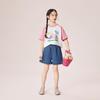 Xiaoyinman Girls' Oil Painting Print Short-Sleeve T-Shirt