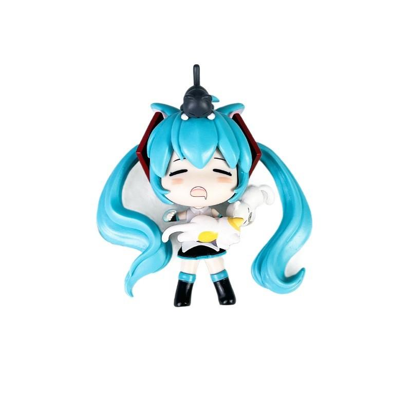 Hatsune Miku Q Version Pvc Anime Figure For Desk Decor Collectors Gift