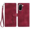 Quill Pen Embossed Pattern Flip Card Design Wallet Case for Nokia C12 C2 C210 C22 C310 C32 G310 XR21...(8-Color)
